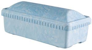 Infant Preemie Blue Swirl Casket Vault