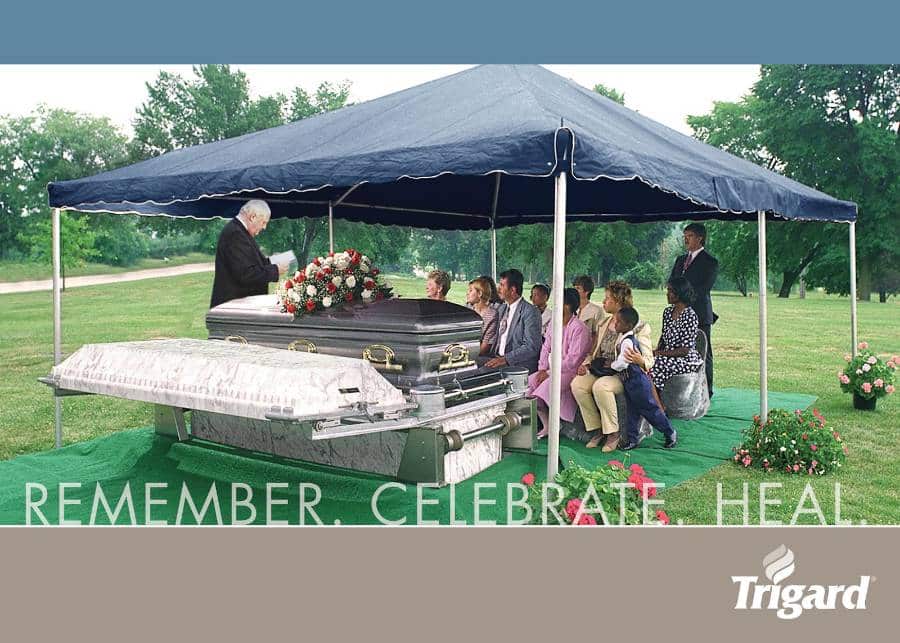 Carry a Full Size Burial Vault on the Showroom Floor