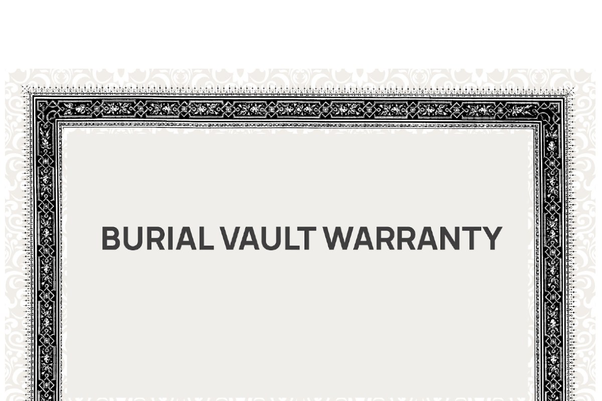 Check the burial vault warranty