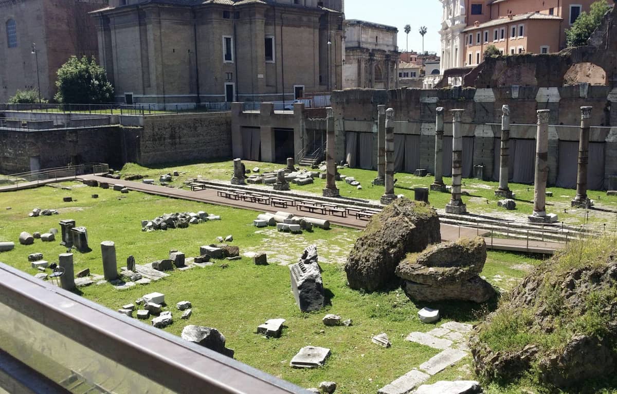 Cemetery from a distance where you can see many tombstones