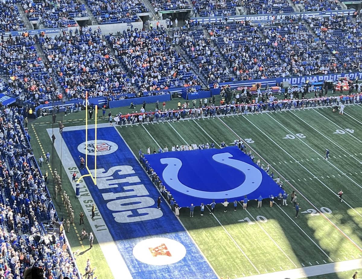 Colts football game at the stadium
