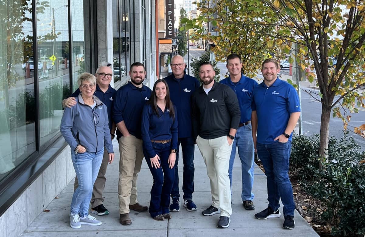 The Trigard workers in a group photo