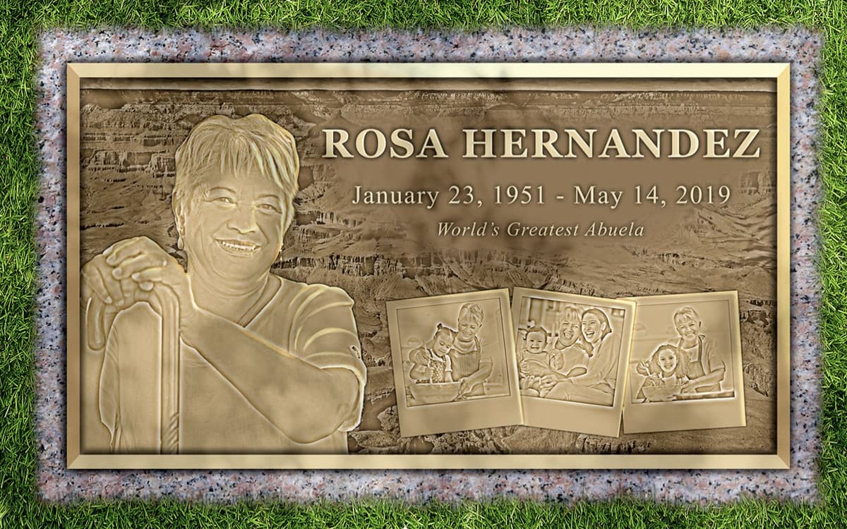 A tombstone for Rosa Hernandez