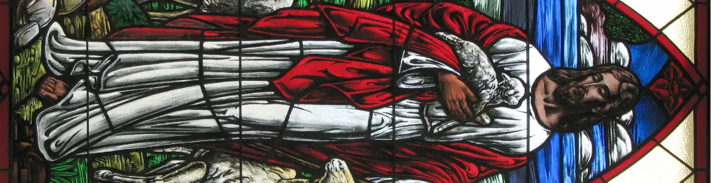 Stained Glass 1 With Jesus