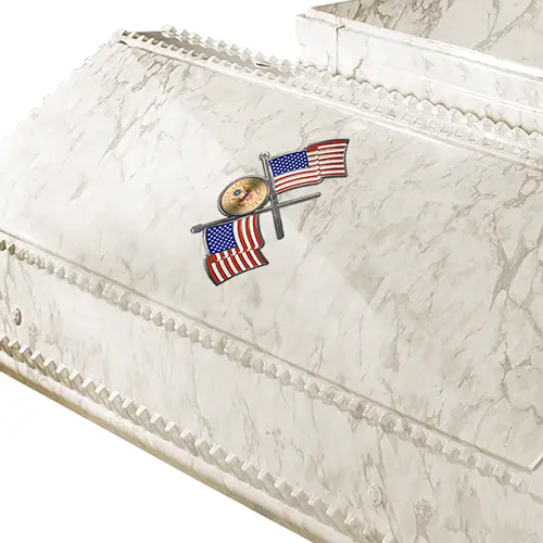 Aegaen Burial Vault Military Honor Flag Emblem