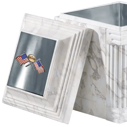 Elite Urn Vault Honors Flags