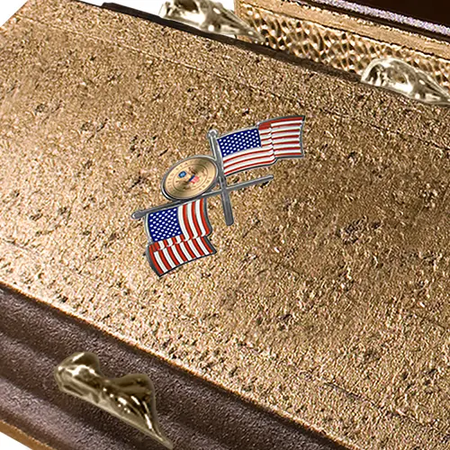 Trilogy Burial Vault Military Flags