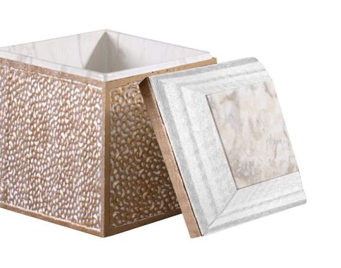 Trilogy White Marble Cremation Urn Vault